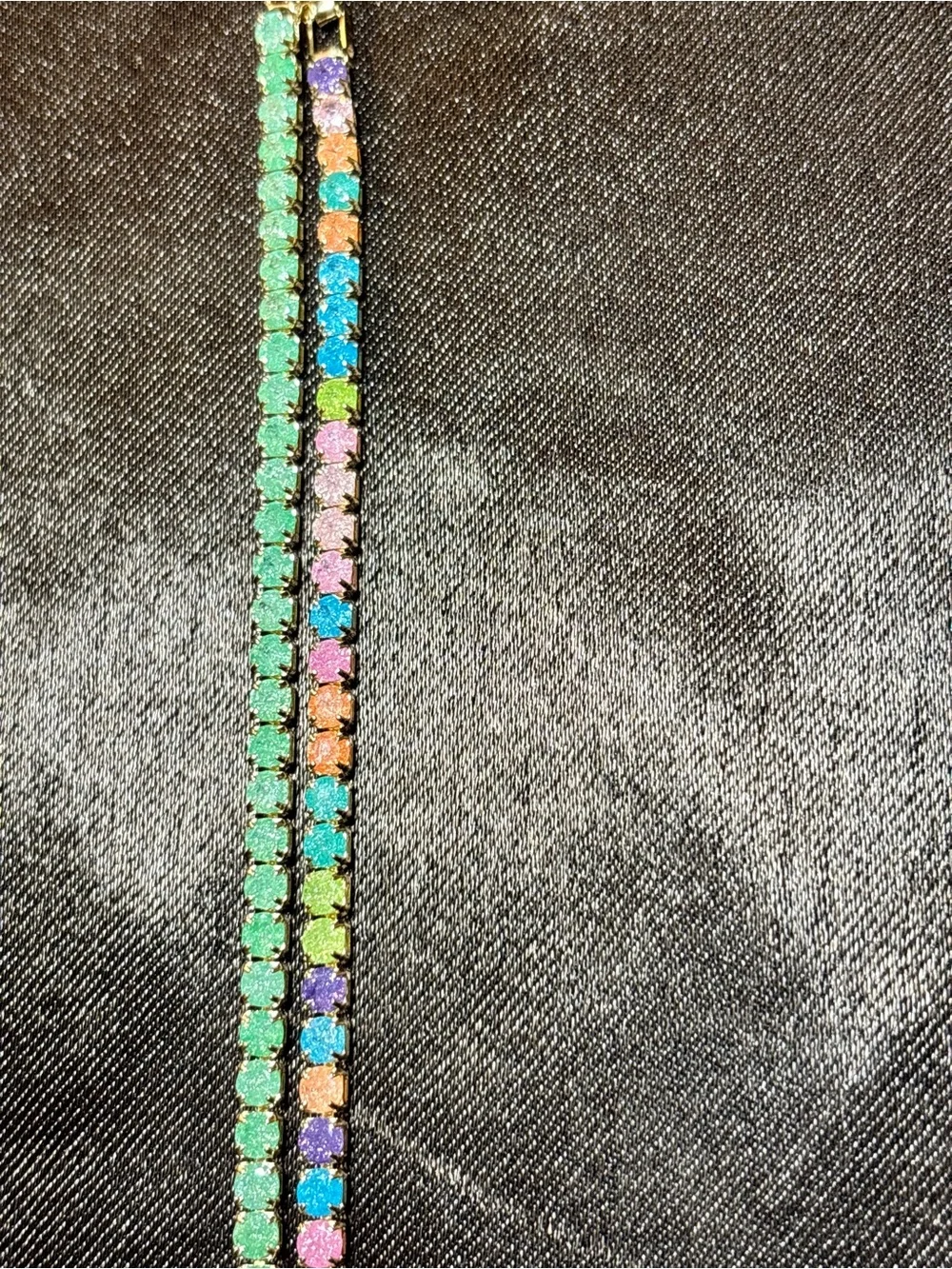 Pretty Bird Yellow Gold CZ Tennis Bracelets